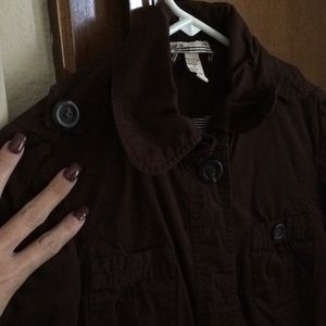 Chocolate brown trench